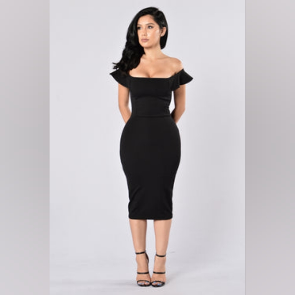Black Midi Dress